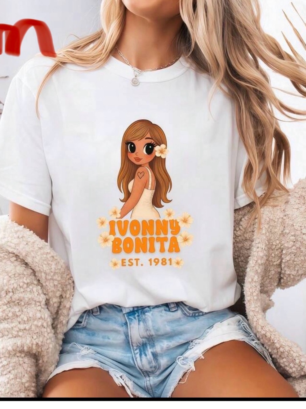Ivonny Bonita Women's White Graphic Tee